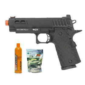 Pistola de Airsoft GBB M1911 Full Metal Blowback + Green gas