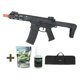 Rifle Airsoft AEG M4 M904G PDW Bradok+BBs+Silicone+Case