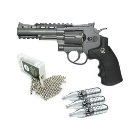 Revolver Rossi 38 Co2 Pressão 6t 4"  Full Metal + Kit3