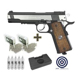 Pistola Pressão Colt 1911 Special 4,5+Co2+Esferas+alvos+Capa