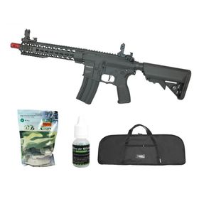 Rifle Airsoft AR15 Neptune 10" Short+ Capa + bbs + Óleo