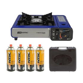 Fogareiro Camping Cozinha Frontier Flex Az Nkt +04 Refil Gas