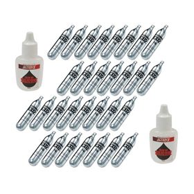 Cilindro Pistola Co2 Airsoft 12g Kit 30un + óleo De Silicone