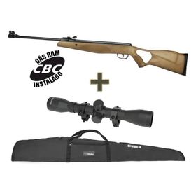 Carabina Pressão CBC BAM B19-Z Nitro 5,5mm+Luneta+Capa