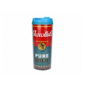 Copo Com Tampa 300ml Chocollats Pure Milk - Vaca Design