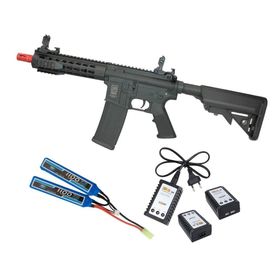 Rifle Airsoft M4 Carbine keymod Sa-E08+Bateria+Carregador