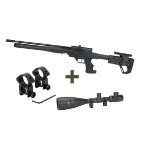 Carabina Pressão PCP Puncher Rambo S. 5.5+Bomba+Luneta