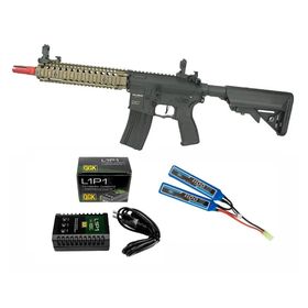 Rifle Airsoft AEG AR15 Neptune 9" Marsoc+Bateria+Carregador