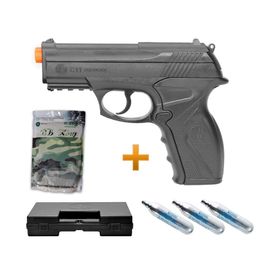 Pistola Airsoft Co2 Wg C11 6,0 Wingun, Maleta, 4000bbs, Co2