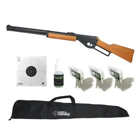 Carabina Pressão Western Cowboy Under Lever+3CX Esfera+Itens