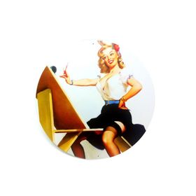 Placa Decorativa All Classics Pin Up Girl Artista Plastica