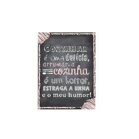 Placa All Classics Cozinhar E Uma Delicia