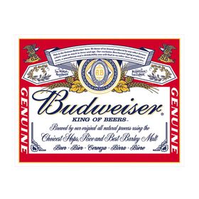 Placa Metálica Decorativa Budweiser - Rossi