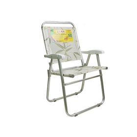 Cadeira Alumínio Reforçada Cancun Plus Colors Bambu 120kg ZK