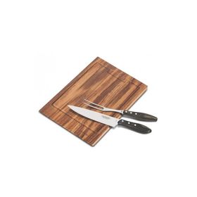 Kit P/ Churrasco 3 Pcs Polywood C/ Lamina De Aço Inox E Cabo