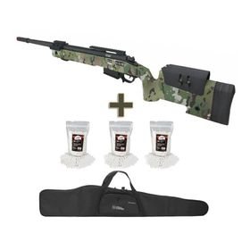 Rifle Sniper  Airsoft M40 SA-S02 Multicam+BBs+Capa