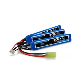 Bateria Para Airsoft Lipo 11.1v/3s 1100mah (3 Pack) 20c/40c