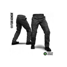 Calça Tatica Com Joelheira F3 Preta - Forhonor