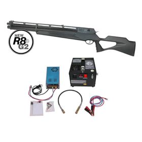 Carabina Pressão PCP Rossi R8 G2 Black STD 6.35+Compressor