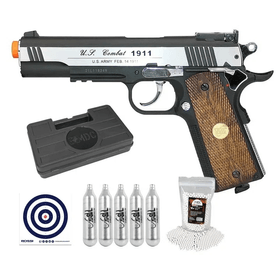 Pistola Airsoft 1911 Special CO2 6mm Rossi + Kit Pro