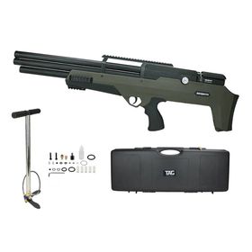 Carabina Pressão PCP Behemoth PS-R3-SF 5,5 Green+Case+Bomba