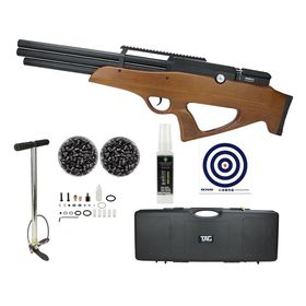 Carabina de Pressão PCP Behemoth PS-R3-SF 5,5 Wood + Kit Pro