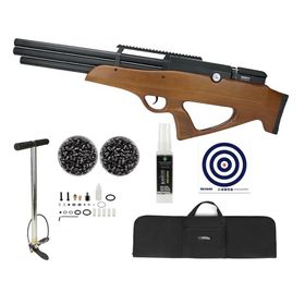 Carabina de Pressão PCP Behemoth PS-R3-SF 5,5mm Wood + Kit
