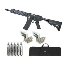 Rifle de Pressão CO2 FN Herstal M4 RIS SA Full Metal 4.5+Kit