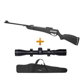Carabina Pressão Jade Pro Preta 5.5 + Luneta 4x32 Capa