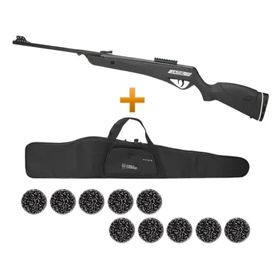 Carabina Pressão Jade Pro Preta 5.5 + 10 Chumbinho + Capa