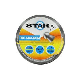 Chumbinho Star Fire Pro Magnum 5,5mm Alta Precisão 300unds