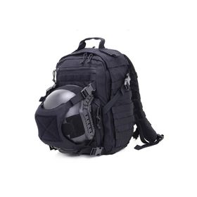 Mochila Tatica Modular Porta Capacete Cordura Black Forhonor