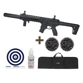 Rifle Pressão CO2 SEMI-AUTO SigSauer MCX 30BK 4,5+Capa+Itens