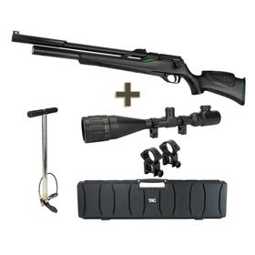Carabina Pressão PCP T-REX 5.5 Válvula Reguladora+Case+Itens