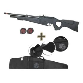 Carabina de Pressão PCP Hatsan Flash 101 5,5 VR + Capa Rossi