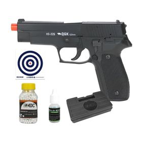 Pistola de Airsoft Spring P226 HS-226 6mm QGK WE + Kit Pro