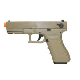 Pistola De Airsoft Eletrica Glock G18c Tan - Calibre 6,0 Mm