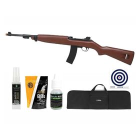 Rifle de Airsoft Spring AGM M1 Carbine Wood AGM + Kit
