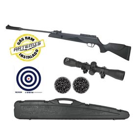 Carabina Pressão Black Hawk GasRam 70kg 5.5+Chumbo+Itens