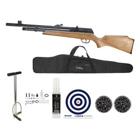 Carabina Pressão PCP Beeman Raider 1331 Madeira 5.5+ Kit Pro
