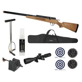 Carabina de Pressão PCP M30 HELLCAT Madeira 5,5 + Kit PRO