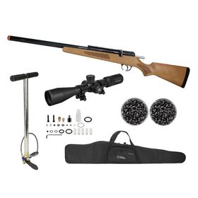 Carabina de Pressão PCP M30 HELLCAT Madeira 5,5 + Kit