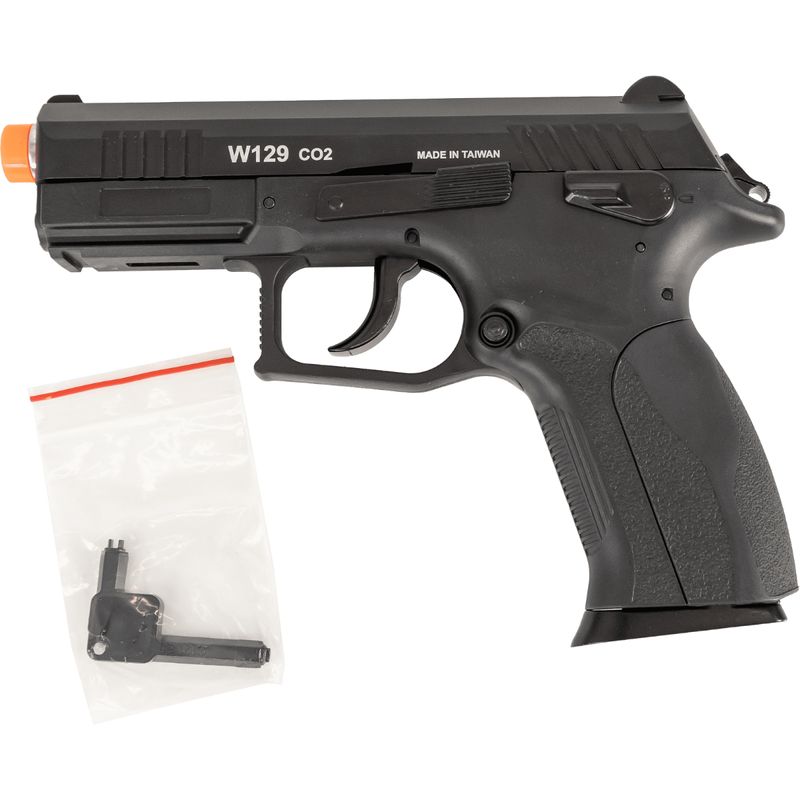 Pistola Airsoft Cz300 W129 6mm Blowback Slide Metal Rossi - Ventureshop