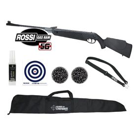 Carabina Pressão Rossi Dione 5G Gás Ram 5,5+2Cx Chumbo+Itens