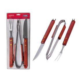 Kit Churrasco Inox 3 Pcs Essencial UD 3701 - Fixxar