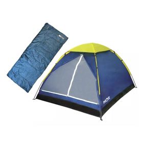 Saco dormir Bugy solteiro NKT 8°C e 15°C  +Barraca Iglu 3 P