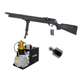 Carabina de Pressão PCP NKS Archero S 5,5 + Compressor 110V