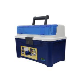 Maleta Box Para Pesca Caixa Pescador Pesca Brasil Pb007 Azul