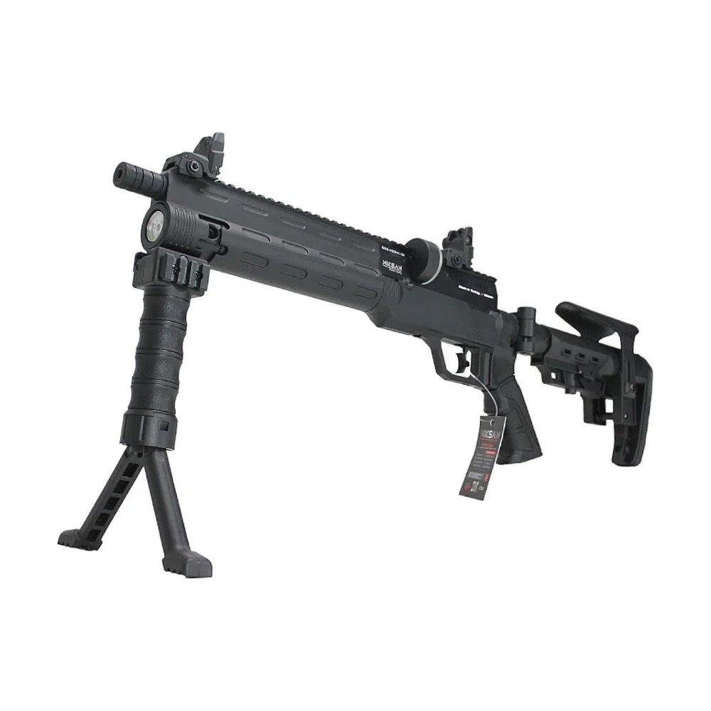 Carabina Pressão PCP NKS Tacto S 5,5mm Niksan Defense+Bomba