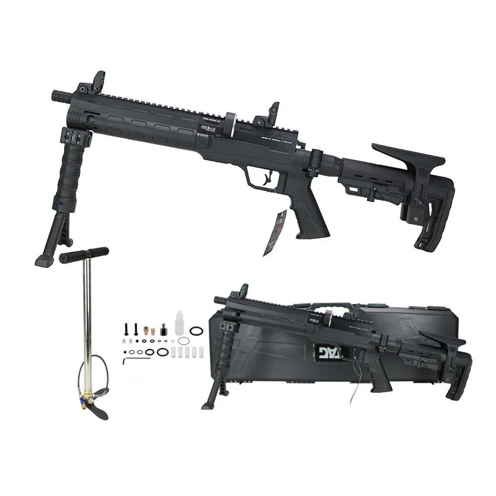 Carabina Pressão PCP NKS Tacto S 5,5mm Niksan Defense+Bomba